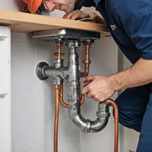 Professionele loodgieter